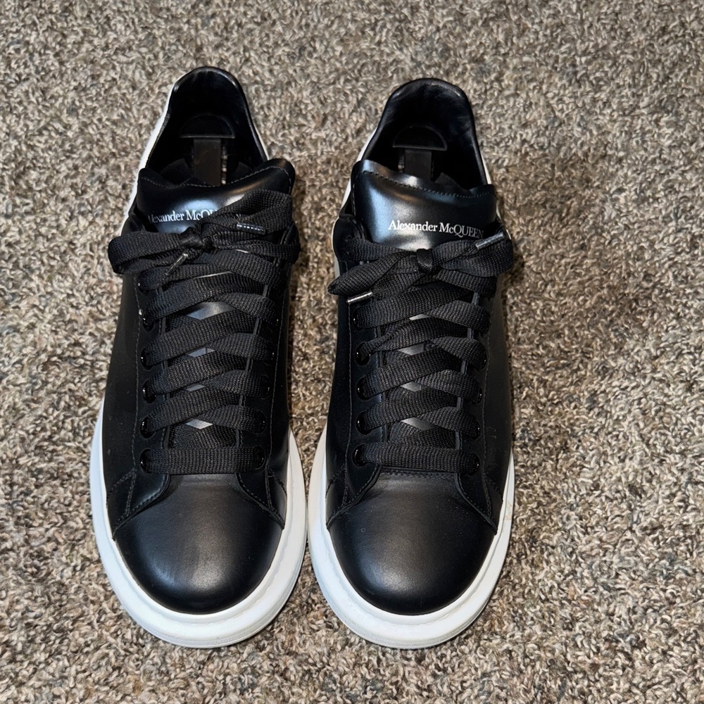 Alexander McQueen Black and White Men's Sneakers